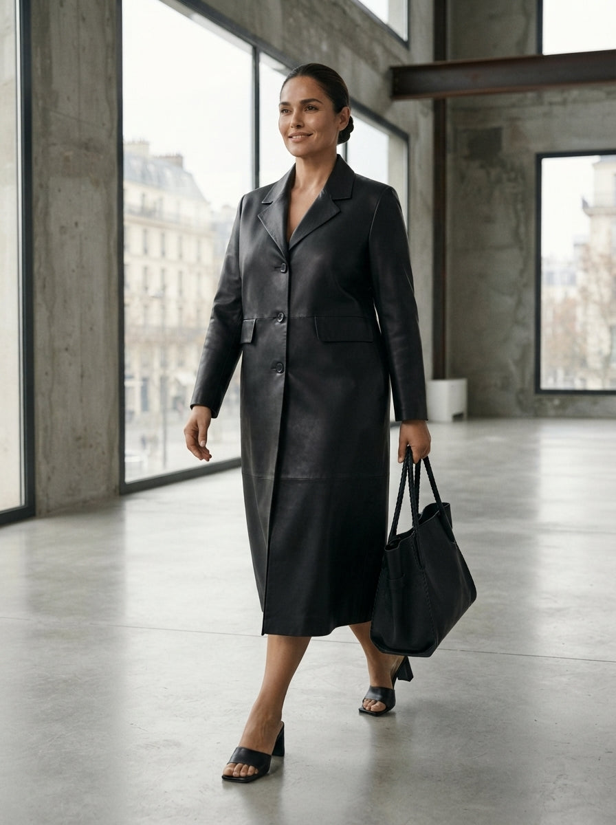 Letizia | Abrigo Piel