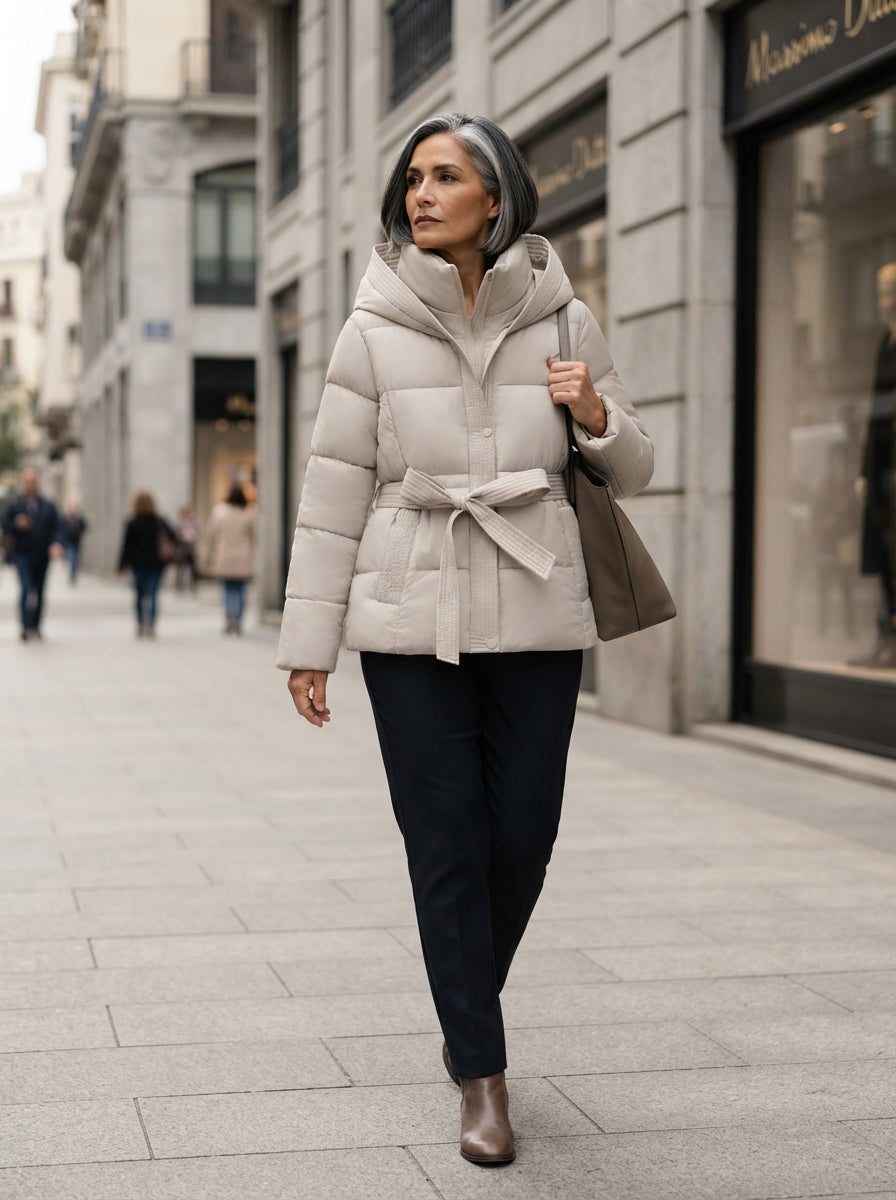 Elodie | Belted Puffer Jacket