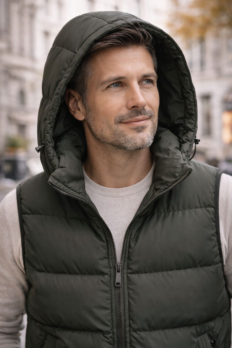 Chaleco Acolchado con Capucha Ethan