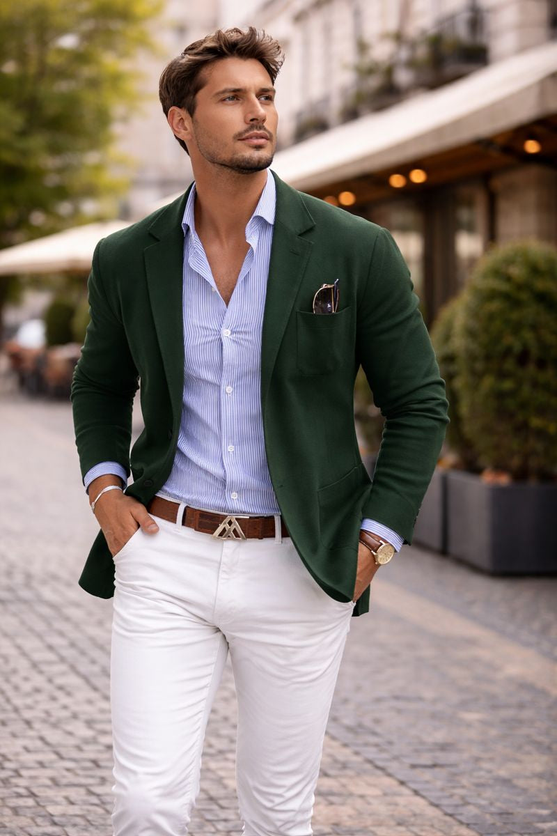 André – Americana de hombre estilo casual elegante