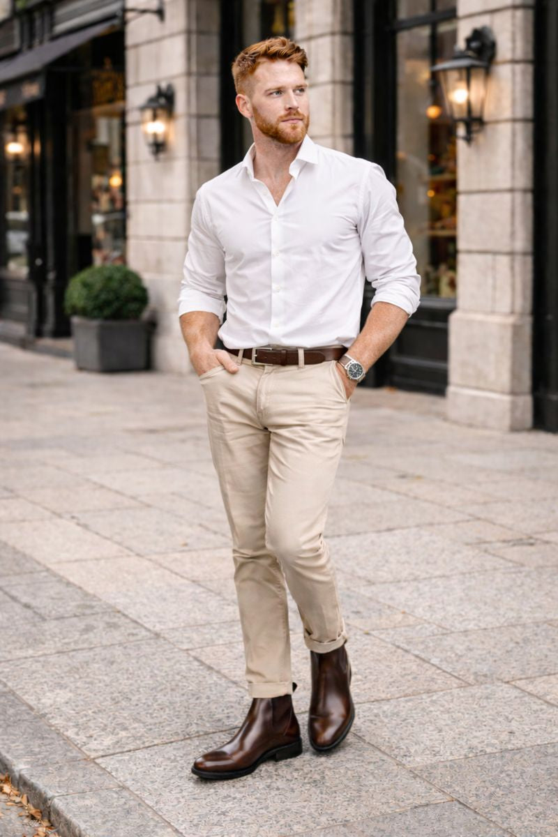 Chelsea Luxe - Bota piel hombre