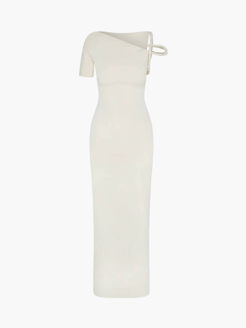 vestido largo Kylie retorcido