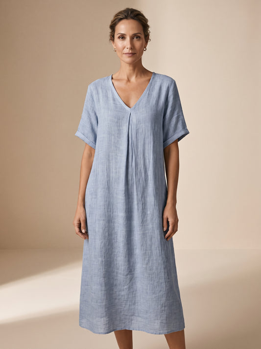 Valeria | Vestido Midi de Textura Orgánica