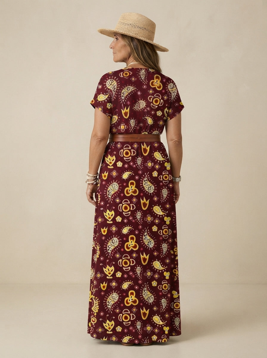 Allegra | Paisley Maxi Dress