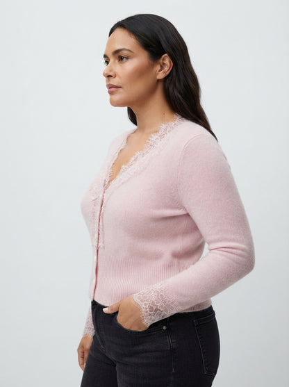 Léa | Cardigan with lace