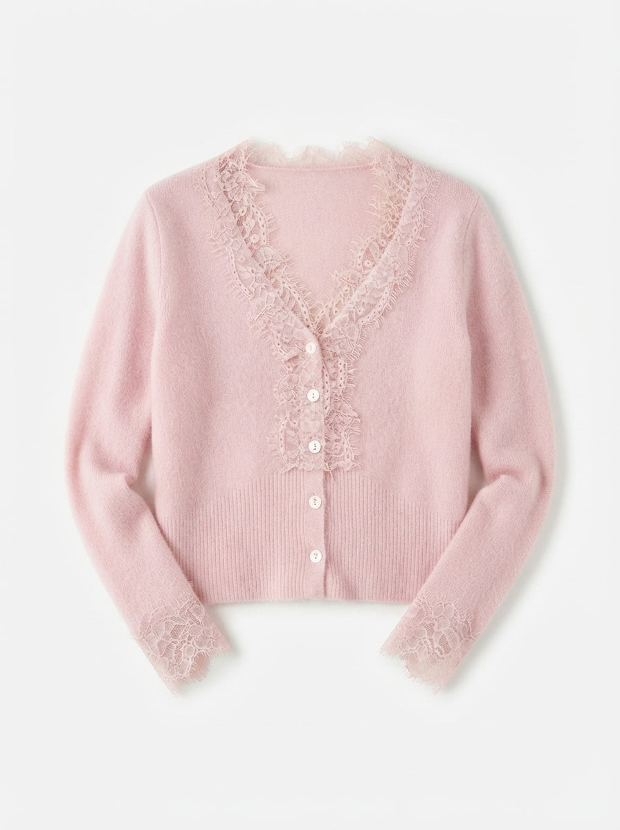 Léa | Cardigan with lace