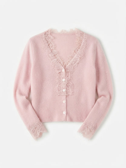 Léa | Cardigan with lace