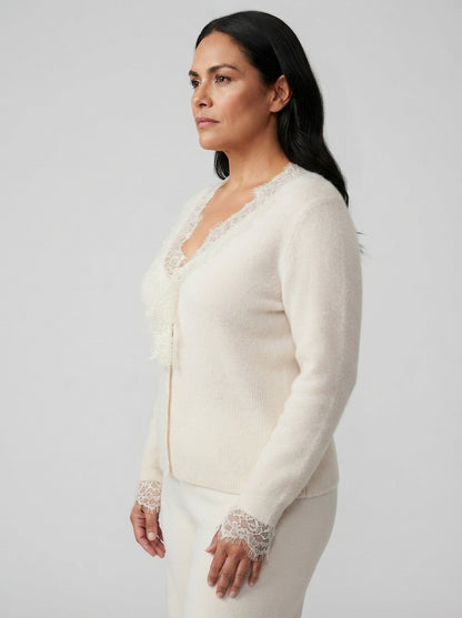 Léa | Cardigan with lace