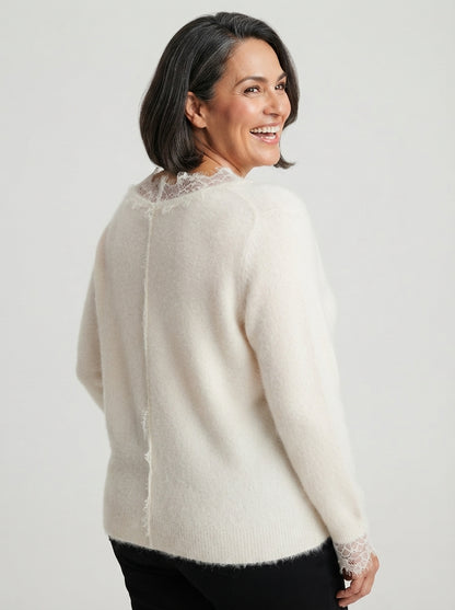 Léa | Cardigan with lace