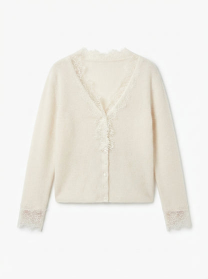 Léa | Cardigan with lace