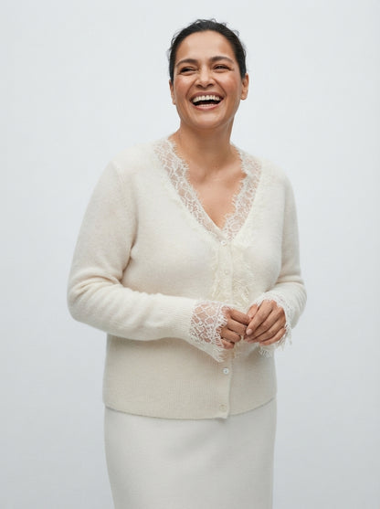 Léa | Cardigan with lace