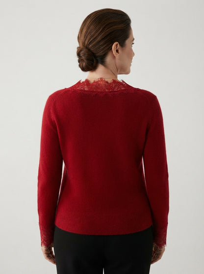 Léa | Cardigan with lace