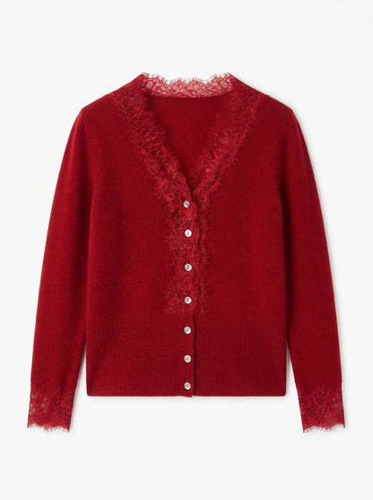 Léa | Cardigan with lace