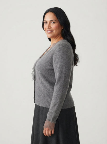 Léa | Cardigan with lace