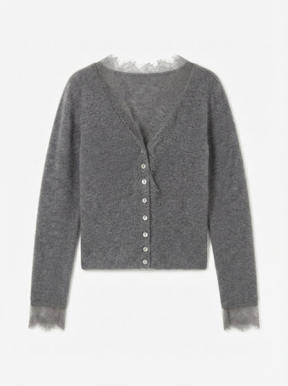 Léa | Cardigan with lace