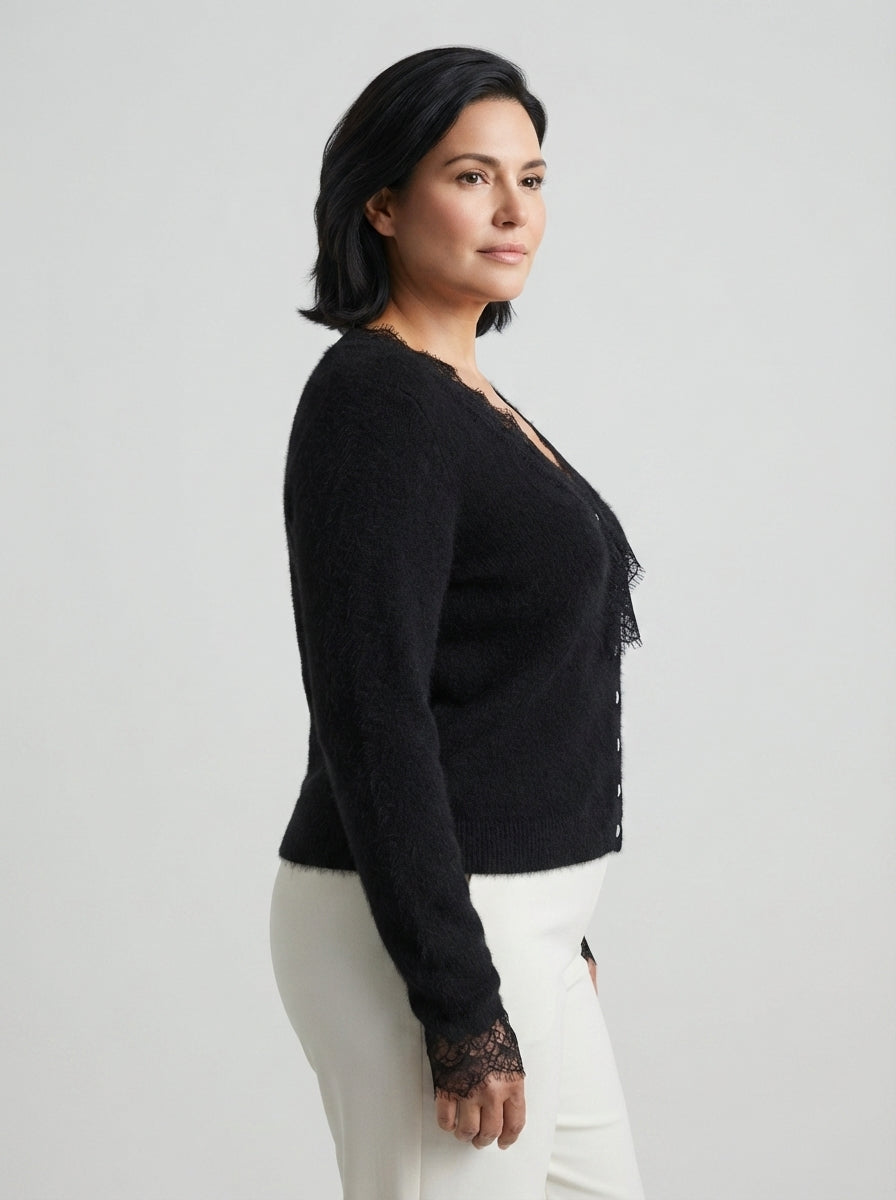 Léa | Cardigan with lace
