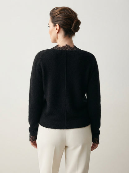 Léa | Cardigan with lace