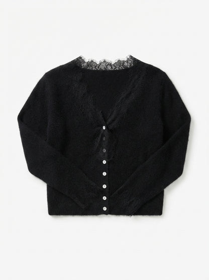 Léa | Cardigan with lace