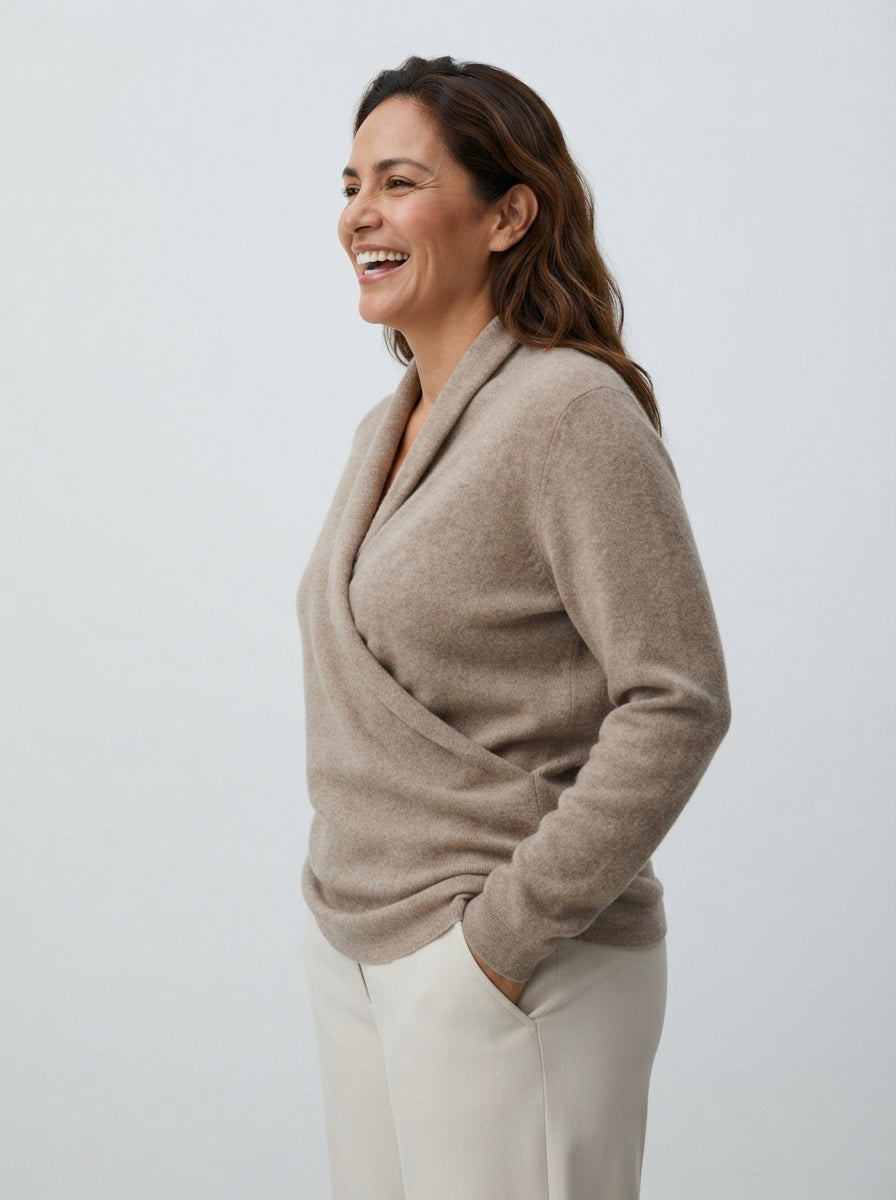 Eva | Knitted Wrap Cardigan