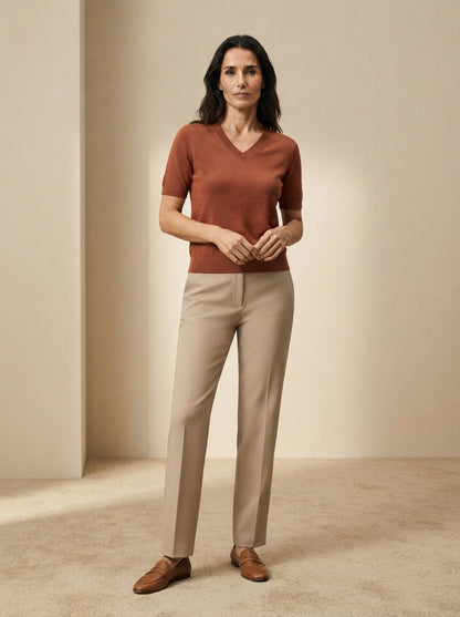 Monica | Short Sleeve Knit Top