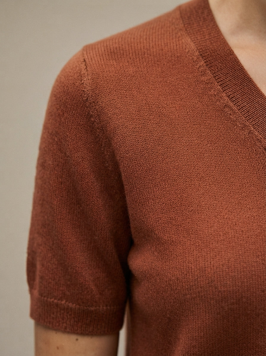 Monica | Short Sleeve Knit Top