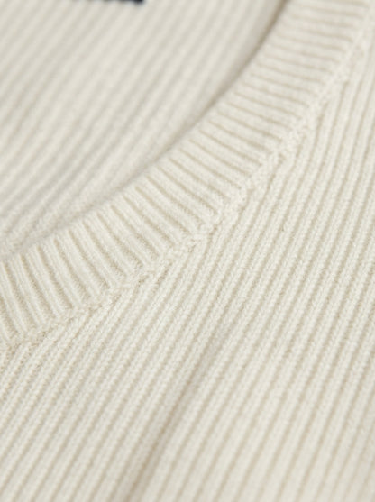 Lucie | White knit vest