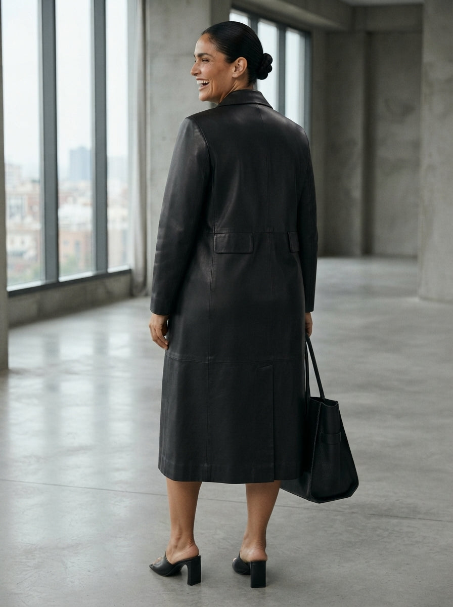 Letizia | Abrigo Piel