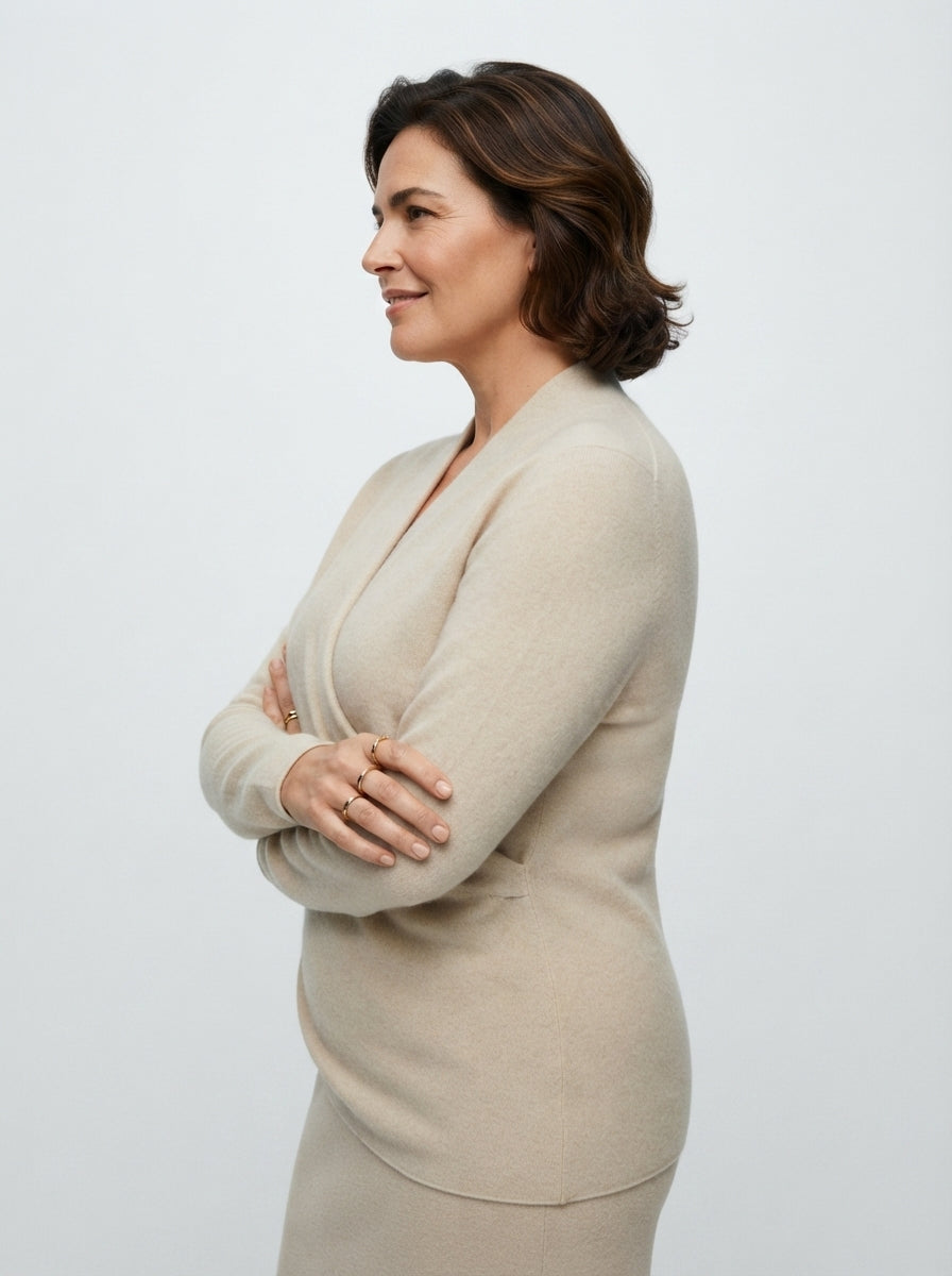 Eva | Knitted Wrap Cardigan