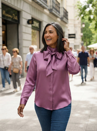 Elena | Blusa Con Lazo