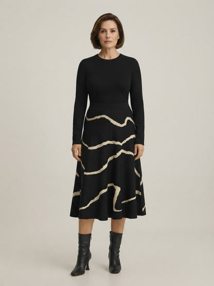 Aura | Printed long skirt