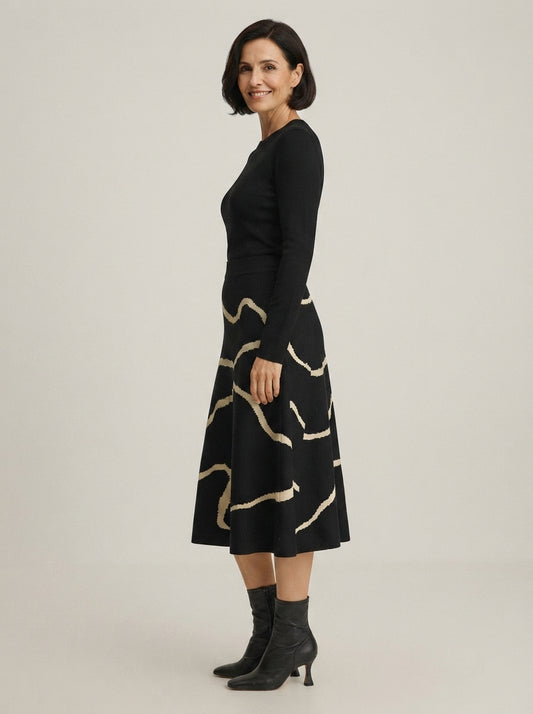 Aura | Falda larga estampada