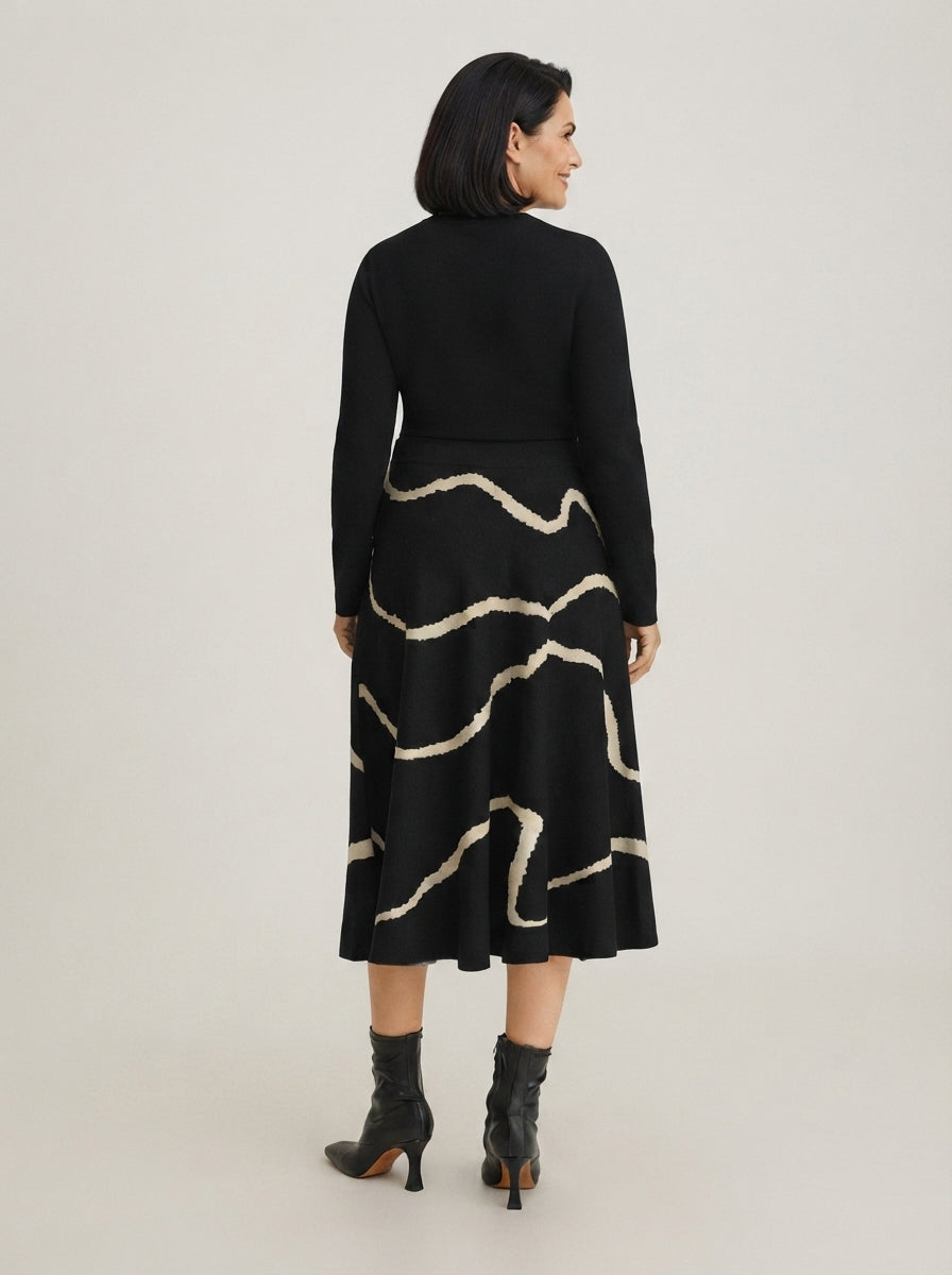 Aura | Printed long skirt