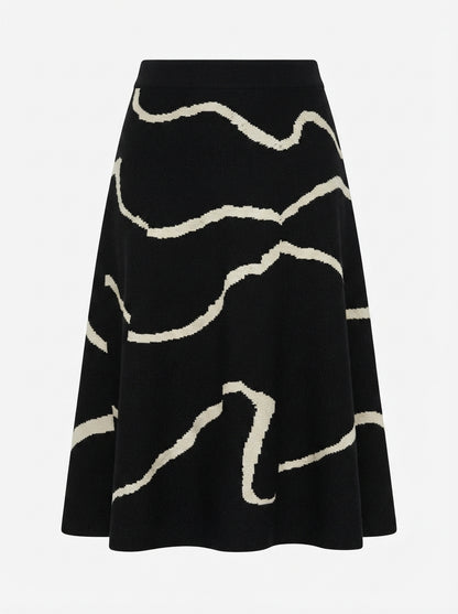 Aura | Printed long skirt