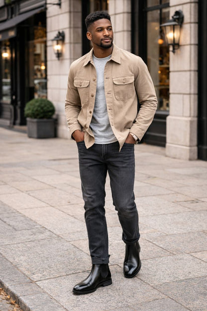 Chelsea Luxe - Bota piel hombre