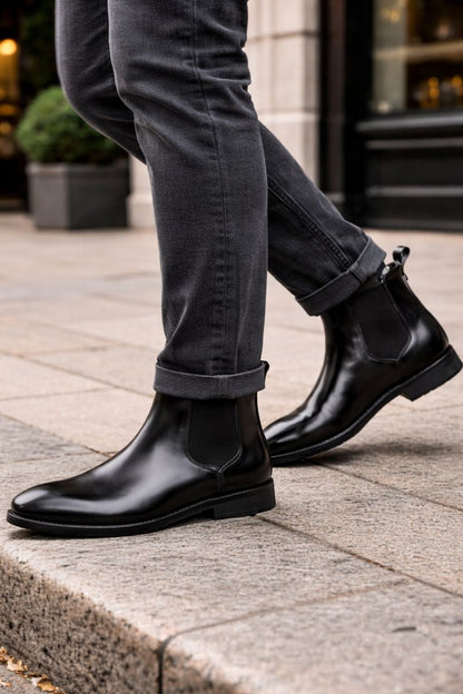 Chelsea Luxe - Bota piel hombre