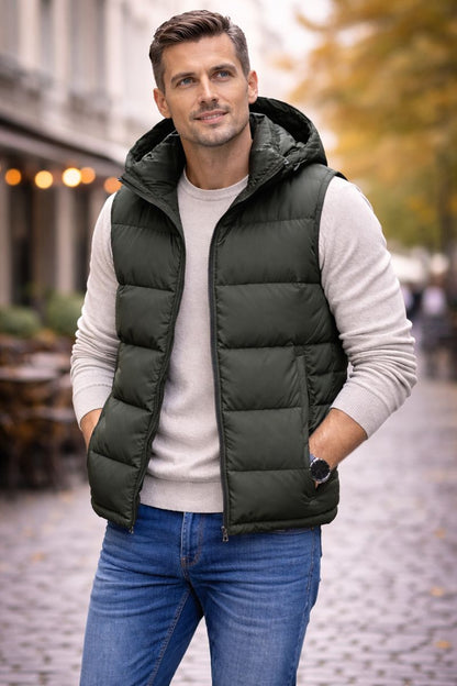 Chaleco Acolchado con Capucha Ethan