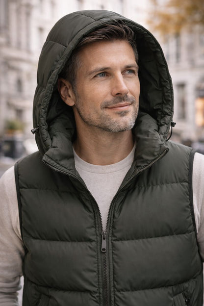 Chaleco Acolchado con Capucha Ethan