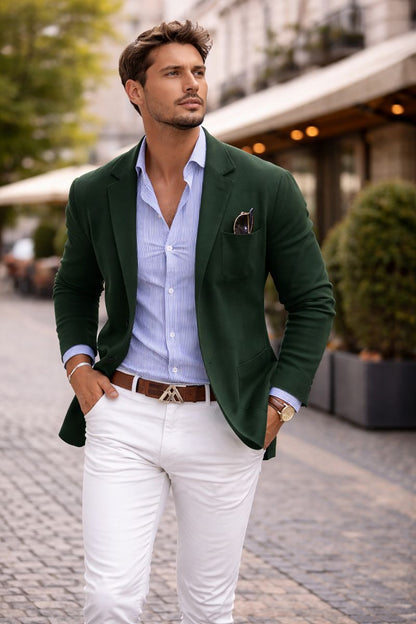 André – Americana de hombre estilo casual elegante