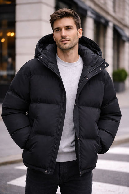 Logan - Abrigo acolchado con capucha