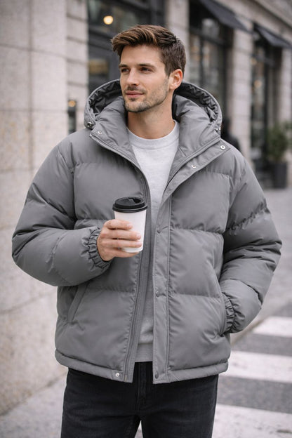 Logan - Abrigo acolchado con capucha