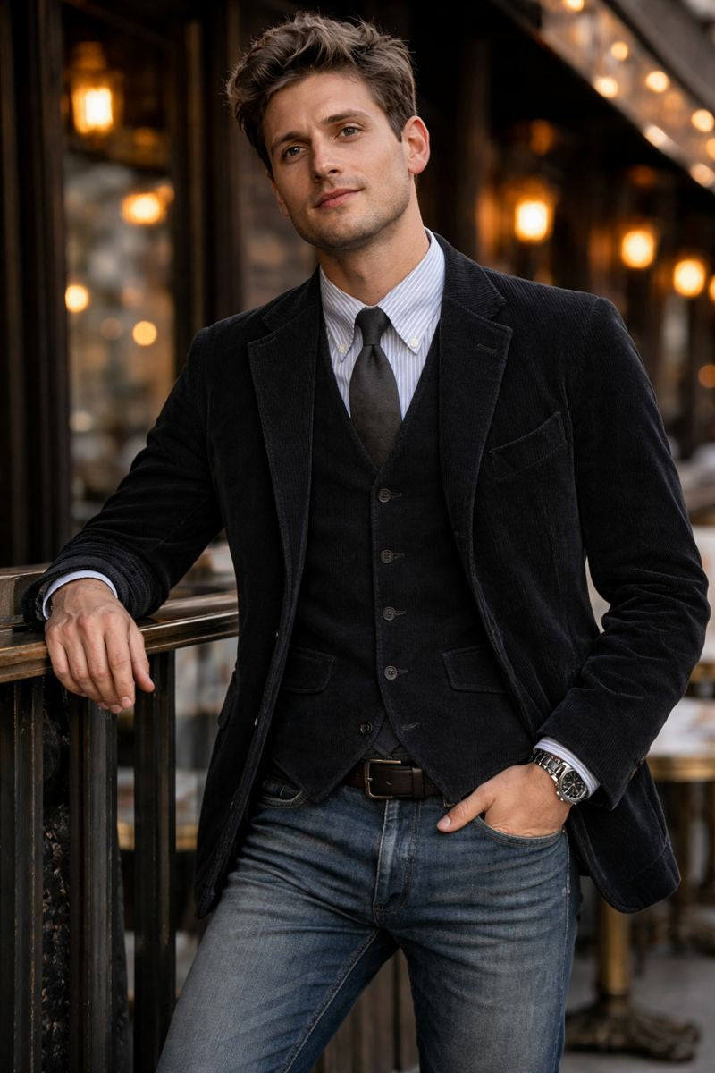 Tommy – Blazer elegante con chaleco