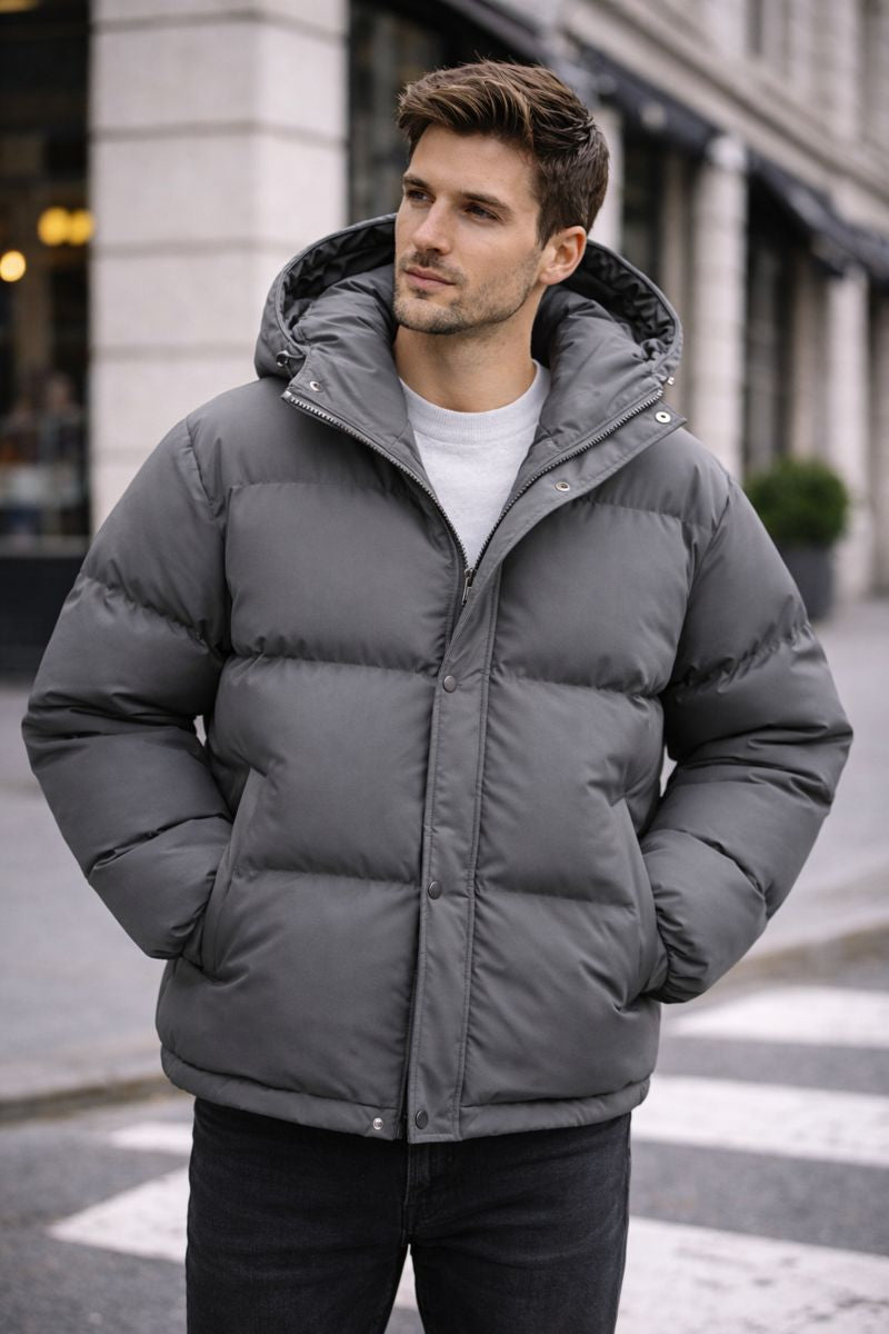 Logan - Abrigo acolchado con capucha