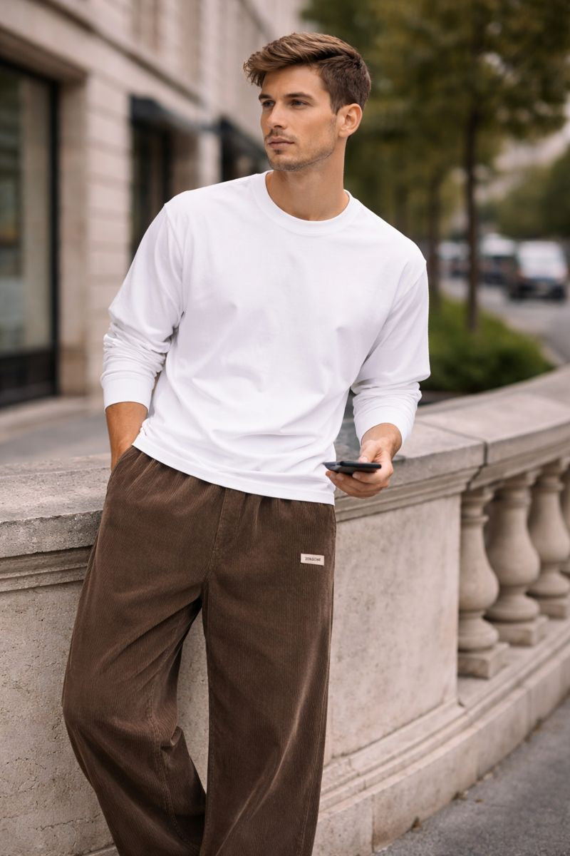 Leo – Pantalón de pana ancho para hombre
