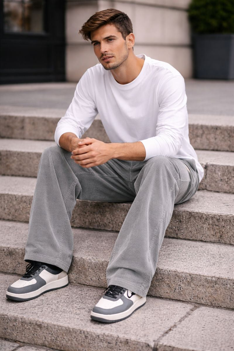 Leo – Pantalón de pana ancho para hombre