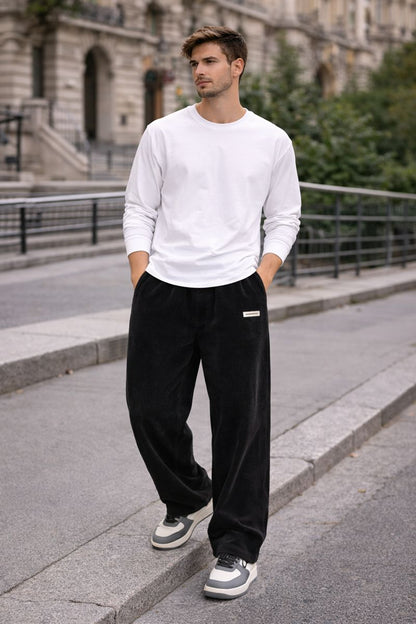 Leo – Pantalón de pana ancho para hombre