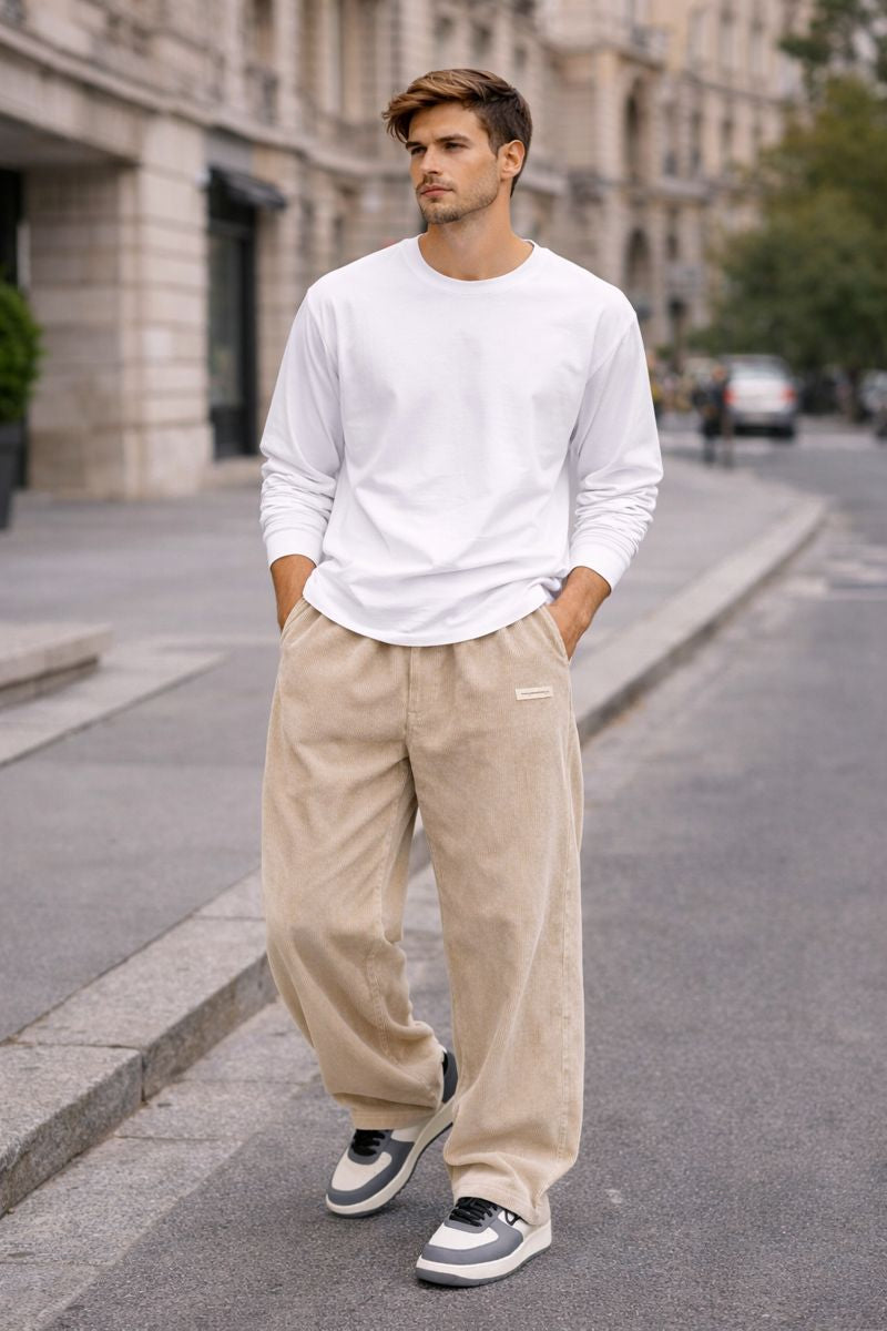 Leo – Pantalón de pana ancho para hombre