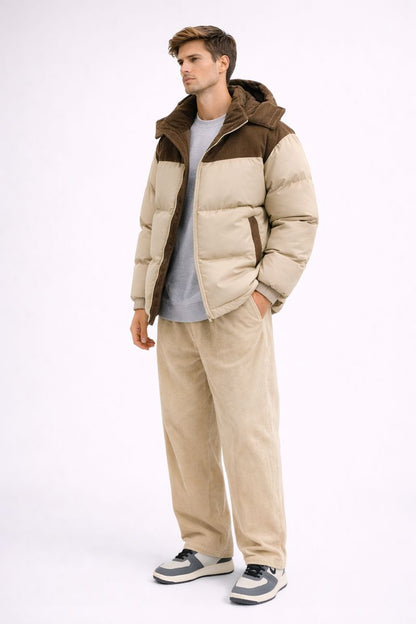 Everett - Abrigo Acolchado Pana