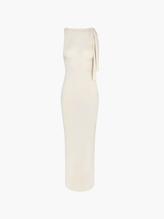 vestido largo Kylie anudado