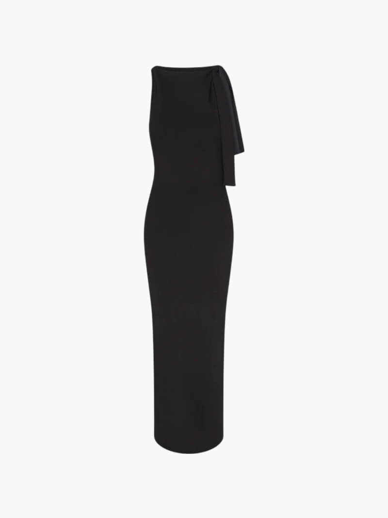 vestido largo Kylie anudado