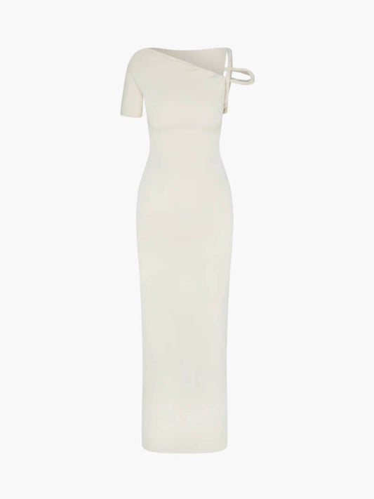 vestido largo Kylie retorcido